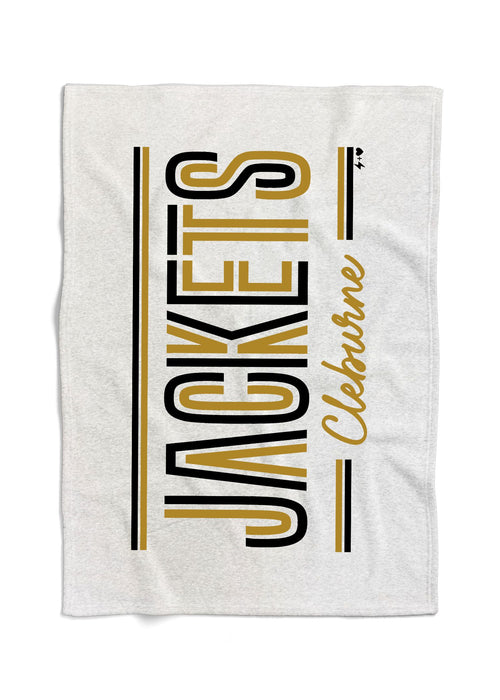 Cleburne Cheer - Cleburne Jackets Inline Sweatshirt Blanket (SPIRIT1094-SSBLANKET)