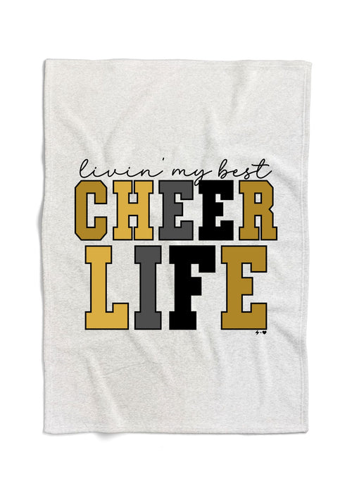 Cleburne Cheer - Living my Best Cheer Life Sweatshirt Blanket (SPIRIT1115-SSBLANKET )