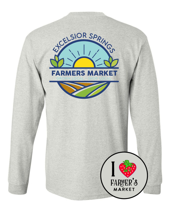 ES Farmer's Market - Ash Long Sleeve Front and Back (ESFM1028-DTG-LST)