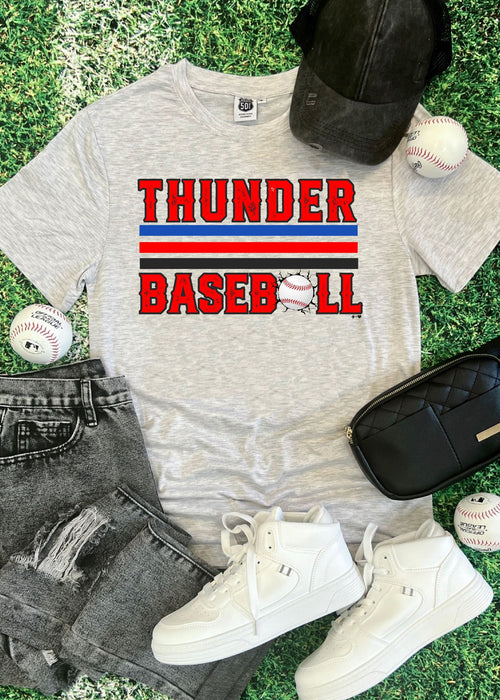 Thunder Baseball - Thunder Baseball Stripes Tee Shirt (BASEBALL1007-SUB-TEE)