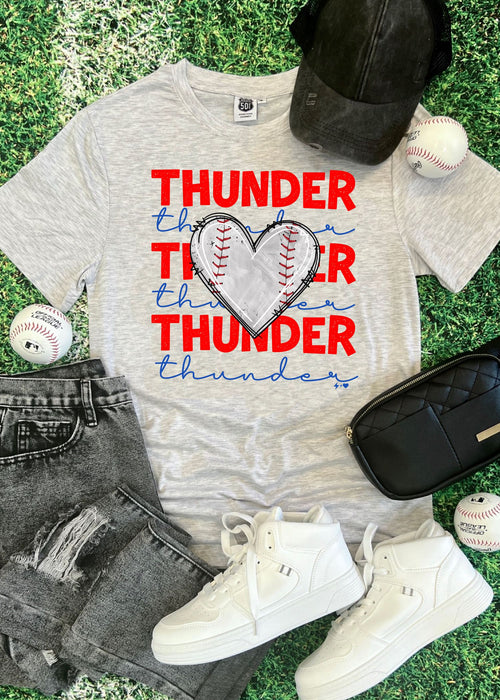 Thunder Baseball - For the Love of Thunder Tee Shirt (BASEBALL1019-SUB-TEE)