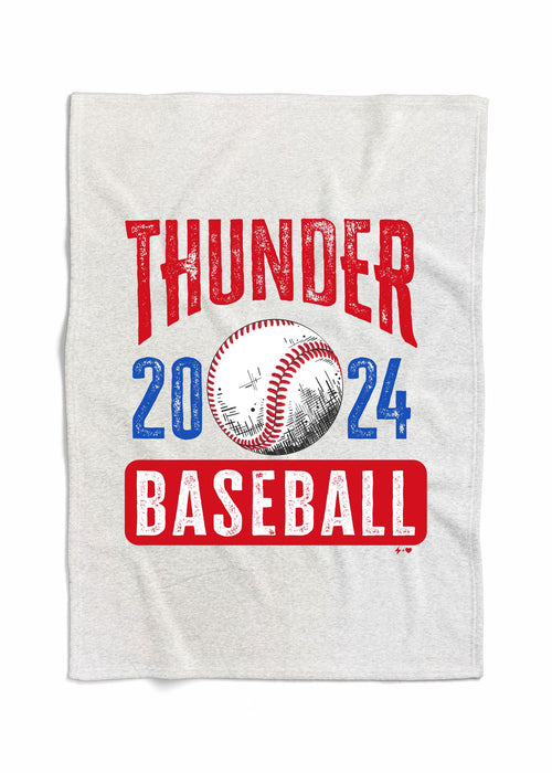 Thunder Baseball - Classic Thunder Baseball Sweatshirt Blanket (BASEBALL1024-SSBLANKET)