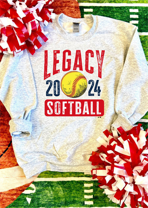 Legacy Softball - Legacy Softball Crew Sweatshirt (SOFTBALL1010-DTG-SS)